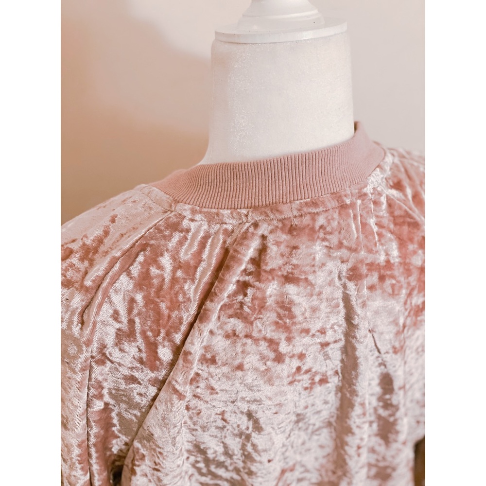 VELVET Paper+Tee Barbie Pink Velvet ZIP Up Jacket - Picture 4 of 7